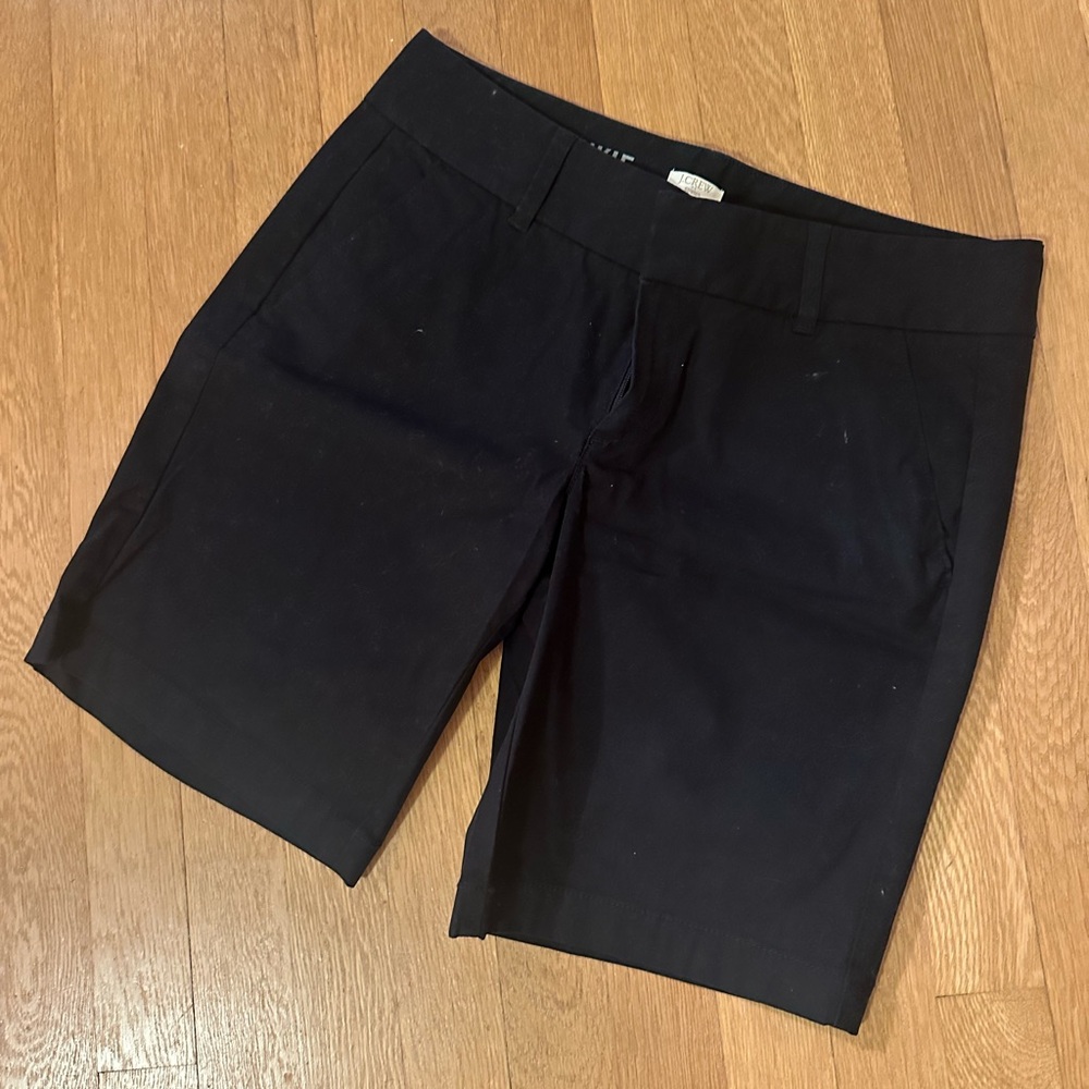 JCrew Frankie Bermuda Short, Blk, Sz 4